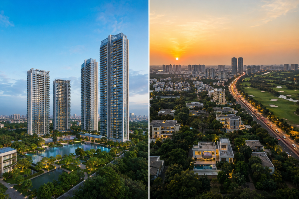 Oberoi 360 North Gurgaon Sector 58 vs Golf Course Extension Road